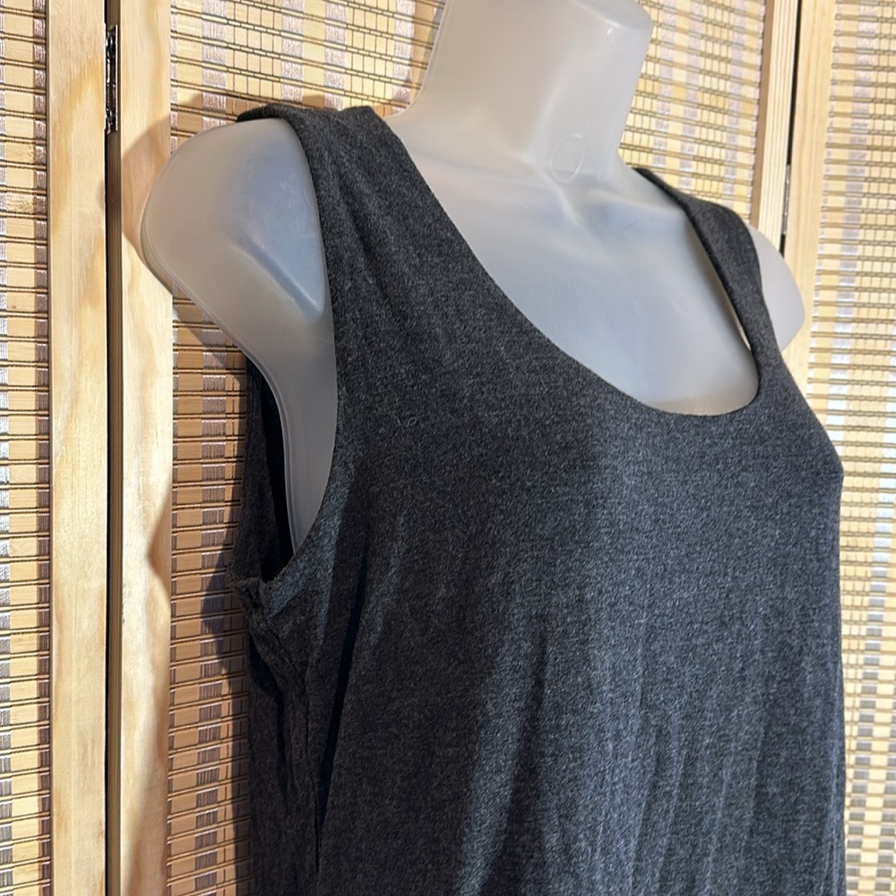 Grace Dark Heather Gray Heavy Weight Tank Top Large - Picture 4 of 13